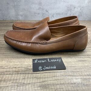 Alfani~Men’s~”Holden” Brown Leather Slip-on Loafers~Size 10.5